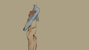 Danny Mooney 'Tom undressing II' 3/3/16 iPad painting