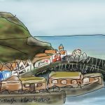 Danny Mooney 'Scarborough Harbour' Digital drawing