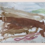 Danny Mooney 'Of the soil, 6, April 17' Mixed media on paper 43 x 53 cm