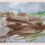 Danny Mooney 'Of the soil, 7, April 17' Mixed media on paper 43 x 53 cm