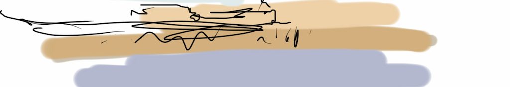 Danny Mooney 'Colour notes, morning St Leonards beach' Digital drawing