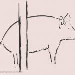 Danny Mooney 'Pork scratching, 23/4/17' iPad painting #APAD