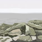 Danny Mooney 'Rocks 2/4/2014' Digital painting
