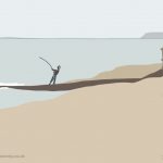Danny Mooney 'Fishing, 2/5/2014' iPad painting