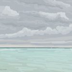 Danny Mooney 'Cloud cover, 29/10/2014' iPad painting #APAD