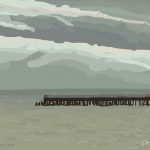 Danny Mooney 'Hastings pier, 23/12/2014' iPad painting #APAD