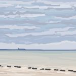 Danny Mooney 'Boat and rocks, 1/2/2015' iPad painting #APAD