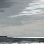 Danny Mooney 'Stormy Pier, 17/4/2015' iPad Painting #APAD