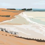 Danny Mooney 'Beach reflections, 10/6/2015' iPad painting #APAD