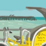 Danny Mooney 'Seashore Rickshaw, 11/7/2015' iPad painting #APAD