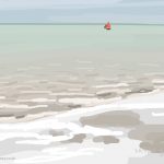 Danny Mooney 'Red sails, 20/8/2015' iPad painting #APAD