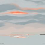 Danny Mooney 'Sunset, 18/10/2015' iPad painting #APAD