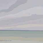 Danny Mooney 'Purple horizon, 5/11/2015' iPad painting #APAD