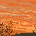 Danny Mooney 'Sunrise, Scarborough #2, 18/12/2015' iPad painting #APAD