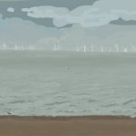 Danny Mooney 'Wind farm, 24/1/2016' iPad painting #APAD
