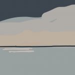 Danny Mooney 'Flat sea #2, 25/2/2016' iPad painting #APAD