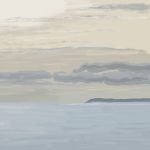 Danny Mooney 'Towards Beachy Head, 4/2/2016' iPad painting #APAD