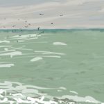 Danny Mooney 'Gulls, 20/4/16' iPad painting #APAD