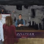 Danny Mooney 'Billycan Coffee by the Sea, 7/5/16' iPad painting #APAD