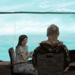 Danny Mooney 'Coffee on The Deck, 13/5/16' iPad painting #APAD