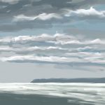Danny Mooney 'Sunlight and clouds, 24/5/16' iPad painting #‎APAD