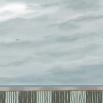 Danny Mooney 'Gulls from the pier, 30/5/16' iPad painting #‎APAD