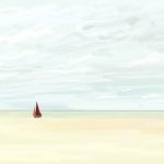 Danny Mooney 'Red Sail, 25/5/16' iPad painting #‎APAD