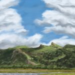 Danny Mooney 'On the way to Porthmadog, 5/7/16' iPad painting #APAD