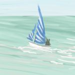 Danny Mooney 'Sunday sail, 17/7/16' iPad painting #APAD