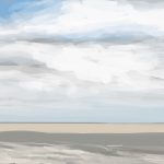 Danny Mooney 'Yellow sea, 11/7/16' iPad painting #APAD