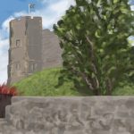 Danny Mooney 'Lewes Castle, 2/7/16' iPad painting #APAD