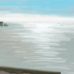 Danny Mooney 'Bright sun, 13/8/16' iPad painting #APAD