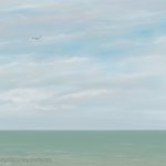 Danny Mooney 'Flat sea, gull, 11/8/16' iPad painting #APAD