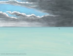 Danny Mooney 'About to be caught in a storm, 30/9/16' iPad painting #APAD
