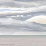 Danny Mooney 'Banks of cloud, 25/9/16' iPad painting #APAD