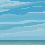 Danny Mooney 'Blue cloudy sky, 13/9/16' iPad painting #APAD