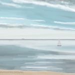 Danny Mooney 'Boats, 23/9/16' iPad painting #APAD