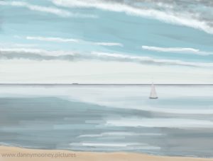 Danny Mooney 'Boats, 23/9/16' iPad painting #APAD