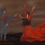 Danny Mooney 'Flamenco sin Fronteras, 23/9/16' iPad painting #APAD
