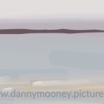 Danny Mooney 'Glance of Budle Bay, 24/8/16' iPad painting #APAD