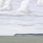 Danny Mooney 'Headland and clouds, 26/9/16' iPad painting #APAD