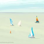 Danny Mooney 'Sails, 14/8/16' iPad painting #APAD