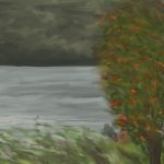 Danny Mooney 'Storm on Mull, 19/8/16' iPad painting #APAD