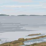 Danny Mooney 'The Farne Islands, 27/8/16' iPad painting #APAD