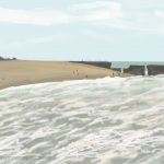 Danny Mooney 'White sea, 9/9/16' iPad painting #APAD