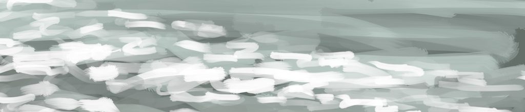 Danny Mooney 'Bright sun, big waves, 1/10/16' iPad painting #APAD