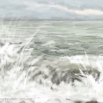 Danny Mooney 'Seriously stormy, 16/10/16' iPad painting #APAD