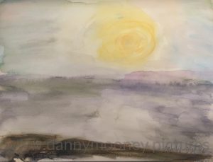 Danny Mooney 'Low sun, 29/11/2016' iPad painting #APAD