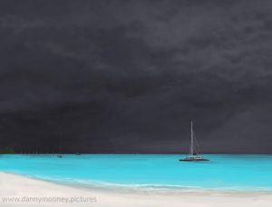 Danny Mooney 'Moments before the rain, 23.11.16' iPad painting #APAD