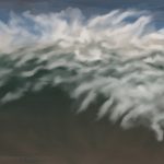 Danny Mooney 'Speightstown surf, 25.11.16' iPad painting #APAD